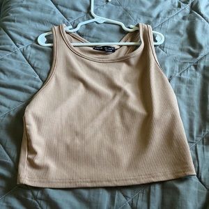 brownish crop top
